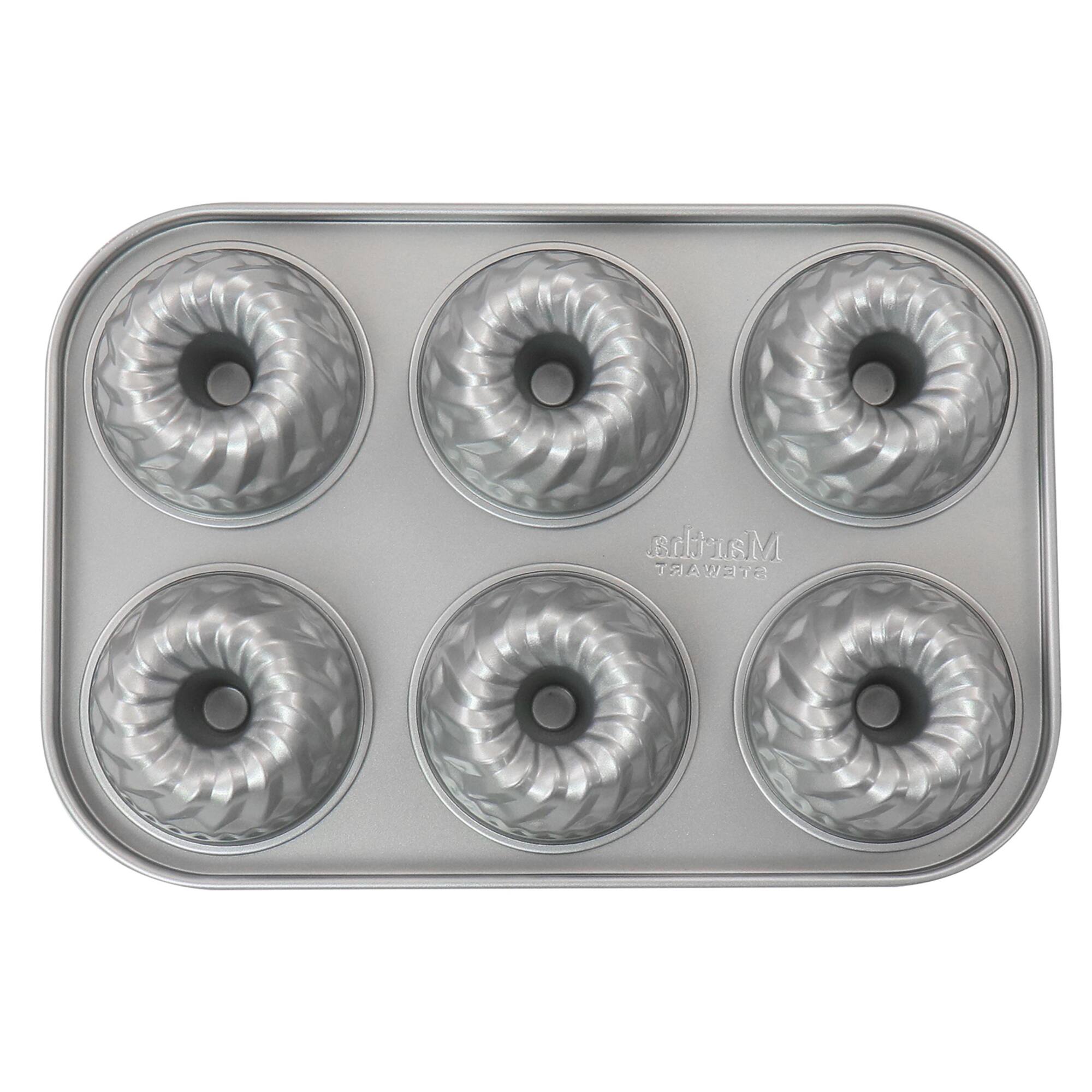 Martha Stewart 6-Cup Carbon Steel Doughnut Pan